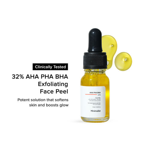 Buy Minimalist 25% AHA +5% PHA +2% BHA Peeling solution for Instant glow & soft skin (10 ml)-Purplle