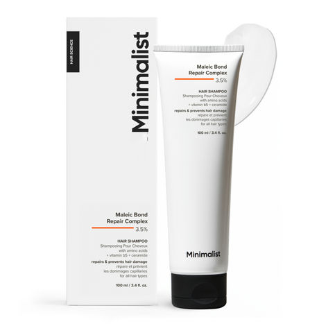 Buy Minimalist Hair Repair Complex 3.5% Hair Shampoo for Damaged & Frizzy hair (100 ml)-Purplle