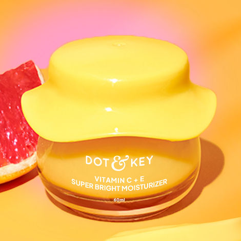 Buy Dot & Key Vitamin C + E Sorbet Super Bright Moisturizer for Face | Vitamin C Face Cream For Glowing Skin | Fades Pigmentation & Dark Spots, Reduces Skin Dullness | Oil Free & Lightweight | For All Skin Types | 60 ml-Purplle