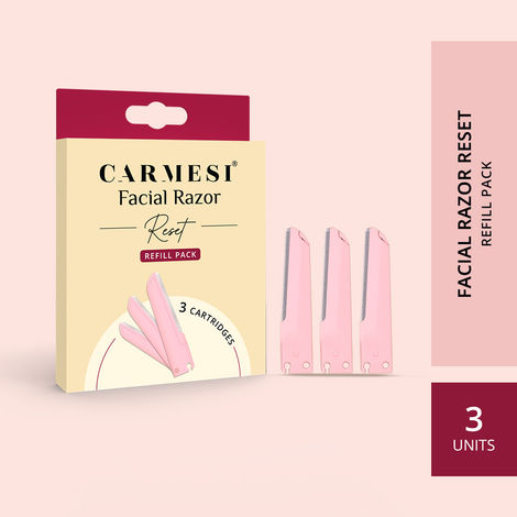 Buy Carmesi Facial Razor Reset Refill Pack 3 Pcs-Purplle