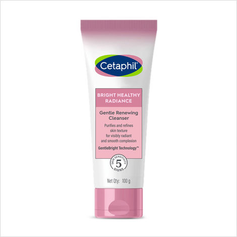 Buy CETAPHIL Bright Healthy Radiance Gentle Renewing Cleanser 100 gm | Face Wash for Smooth Skin -Purplle