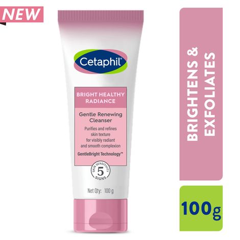 Buy CETAPHIL Bright Healthy Radiance Gentle Renewing Cleanser 100 gm | Face Wash for Smooth Skin -Purplle