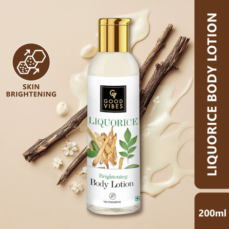 Buy Good Vibes Liquorice Brightening Body Lotion (200 ml)-Purplle