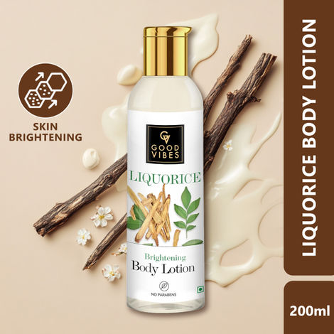 Buy Good Vibes Liquorice Brightening Body Lotion (200 ml)-Purplle