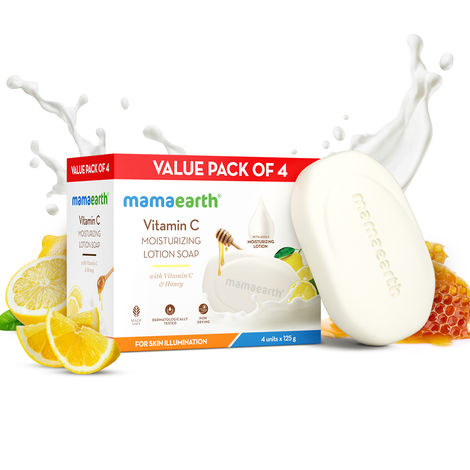 Buy Mamaearth Vitamin C Moisturizing Lotion Soap Pack of 4 (125 g x 4)-Purplle