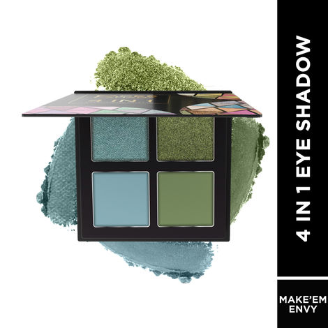 Buy FACES CANADA 4 IN 1 Quad Eyeshadow Palette - Make'em Envy 05, 4.8 gm | Shimmer & Matte Shades | Satin Matte Finish Eye Shadow Quartet | Intense Pigment | Long Lasting | Vitamin E Enriched | Vegan-Purplle