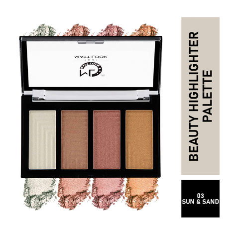 Buy Mattlook Beauty Highlighter Palette, Sun & Sand (20 gm)-Purplle