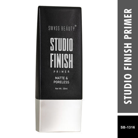 Buy Swiss Beauty Studio Finish Primer Matte & Poreless Transparent (30 ml)-Purplle