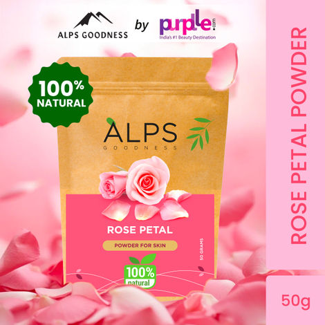 Buy Alps Goodness Powder - Rose Petal (50 gm) | Gulab Powder| 100% Natural Powder | No Chemicals, No Preservatives, No Pesticides| Hydrating Face Mask-Purplle