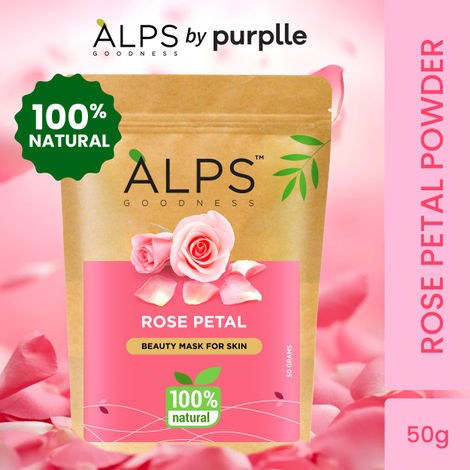Buy Alps Goodness Powder - Rose Petal (50 gm) | Gulab Powder| 100% Natural Powder | No Chemicals, No Preservatives, No Pesticides| Hydrating Face Mask-Purplle