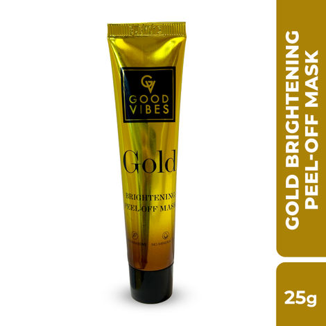 Buy Good Vibes Brightening Gold Peel Off Mask (25 gm) Tube (GT)-Purplle