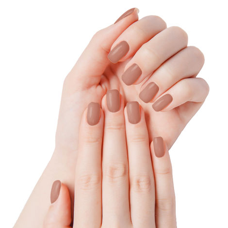 Buy FACES CANADA Ultime Pro Splash Instant Manicure - Woody | 16 Pcs Press On Nail Extensions | Artificial Fake Nail Set | Long lasting and Durable | Lightweight & Comfortable-Purplle