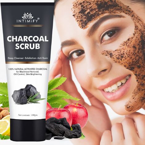 Buy Intimify Charcoal Scrub 100 gm-Purplle