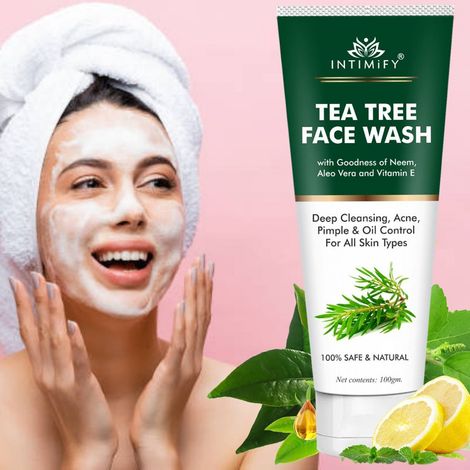 Buy Intimify Tea Tree Face Wash 100 gm-Purplle