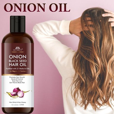Buy Intimify Onion Black Seed Hair Oil 120 ml-Purplle