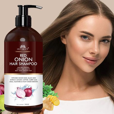 Buy Intimify Red Onion Hair Shampoo 200 ml-Purplle