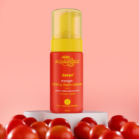 Buy Aqualogica Detan+ Mousse Hydrating Foam Cleanser- 100 ml |Face Wash for all Skin Types | Gently Cleanses | Brightens & Hydrates | Detans Skin-Purplle