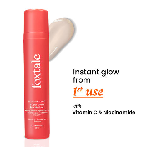 Buy Foxtale In The Limelight Super Glow Moisturizer | Vitamin C, Niacinamide & Squalane for Bright, Even-Toned Skin | Lightweight, Hydrating Formula for Long-Lasting Glow | 50 ml-Purplle