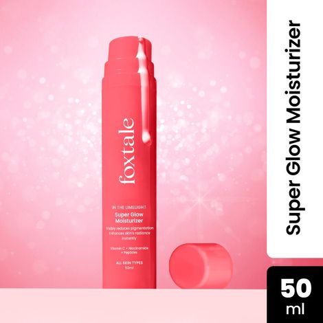 Buy Foxtale Super Glow Moisturizer With Nano Vitamin C, Niacinamide, Encapsulated Peptides - Visibly Bright Skin from 1st Use, Goes 2X Deeper into the Skin, For All Skin Types, Men & Women - 50ml-Purplle