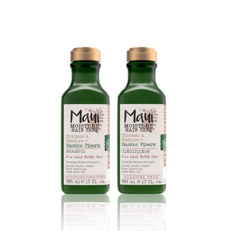 Buy Maui Moisture Thicken & Restore Duo: Bamboo Fibers Shampoo + Conditioner Set - 385ml Each-Purplle