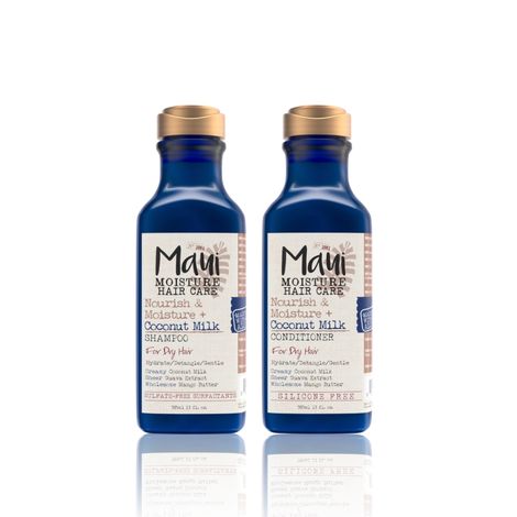 Buy Maui Moisture Nourish & Hydrate Duo for dry hair : Coconut Milk Shampoo + Conditioner Set - 385ml Each-Purplle