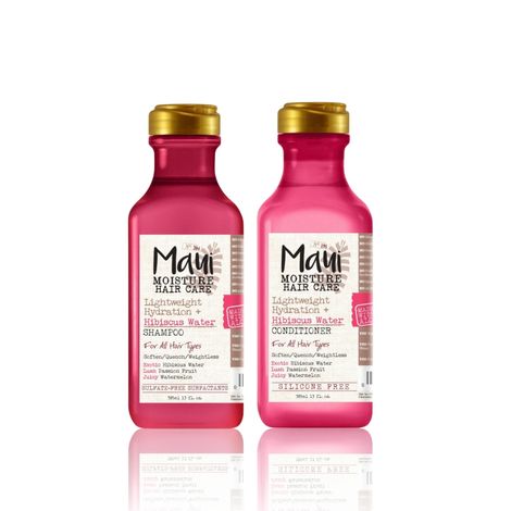 Buy Maui Moisture Lightweight Hydration Duo for daily moisture: Hibiscus Water Shampoo + Conditioner Set - 385ml Each-Purplle