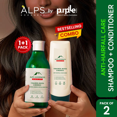 Buy Alps Goodness Anti Hairfall Combo I Hair Growth Heros I Shampoo (290 ml) & Conditioner (200 ml) Combo I Anti Hairfall Kit For Men & Women-Purplle