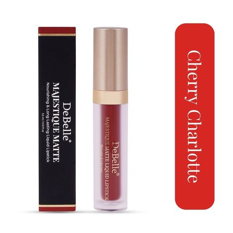 Buy DeBelle Majestique Matte Liquid Lipstick Cherry Charlotte,3.5 ml-Purplle