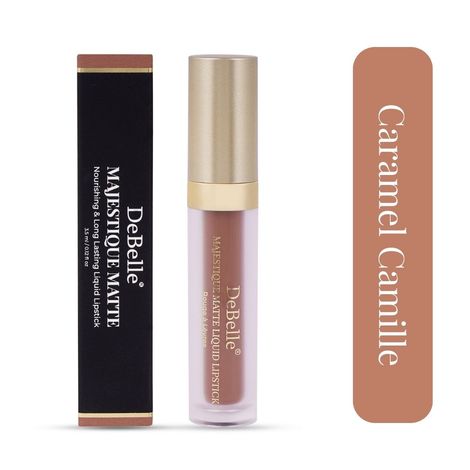 Buy DeBelle Majestique Matte Liquid Lipstick Caramel Camille,3.5 ml-Purplle