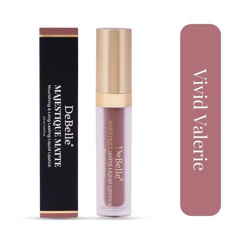 Buy DeBelle Majestique Matte Liquid Lipstick Vivid Valerie, 3.5 ml-Purplle