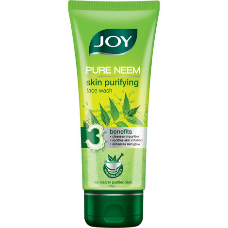 Buy Joy Skin Purifying Neem Face Wash For Oily Skin | Fights Acne, Pimples & Controls Excess Oil (100 ml)-Purplle