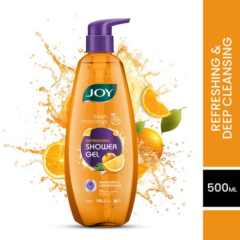 Buy Joy Fresh Mornings Refreshing Shower Gel ( Body Wash ) - (500 ml)-Purplle