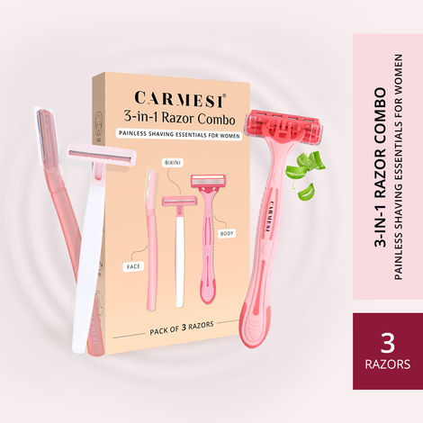 Buy Carmesi 3-in-1 Razor Combo - Combo of 3-Purplle