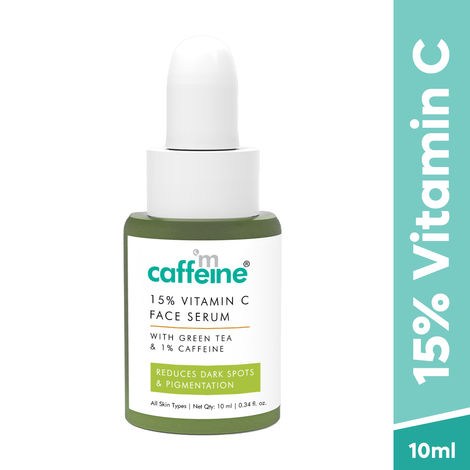 Buy mCaffeine 15% Vitamin C & Green Tea Serum (10 ml)-Purplle