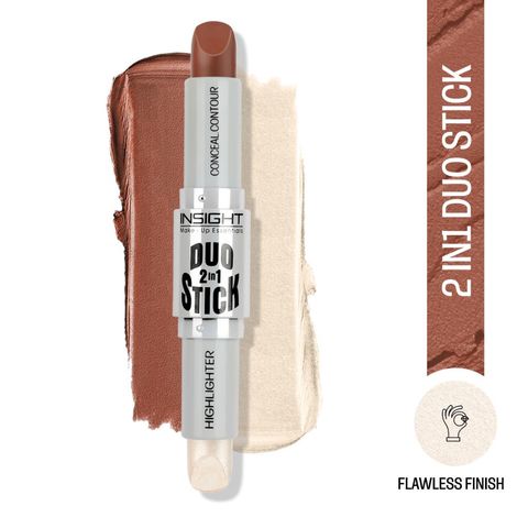 Buy Insight Duo Stick-Conceal.Contour + Highlighter_03 Chocolate-Purplle