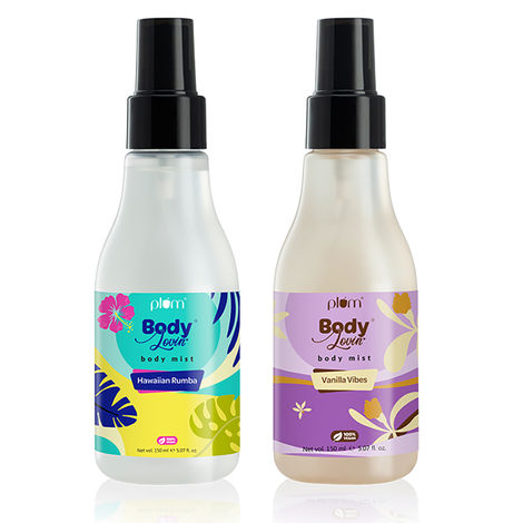 Buy Plum Bodylovin' Vanilla & Beachy Vibes Body Mist Duo Super-refreshing Aloe-infused Combo of 2-Purplle