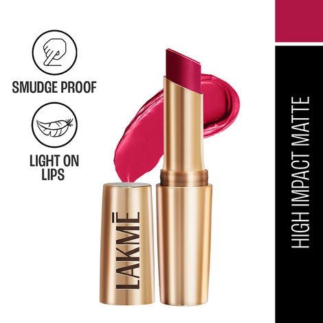 Buy Lakme 9 To 5 Powerplay Priming Matte Lipstick Rose Day 3.6 g-Purplle