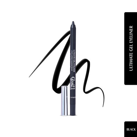Buy Glam 21 Gel Eyeliner Long Lasting Kajal |&nbsp;Smudge Proof |Intense Black With Matte Finish&nbsp;| 1.5 gm-Purplle