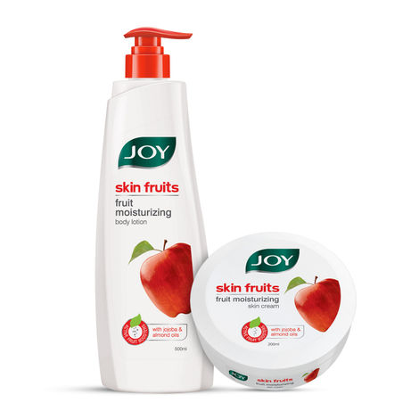 Buy Joy Skin Fruits Body Lotion 500 ml & Skin Fruits Skin Cream 200 ml (Combo Pack)-Purplle