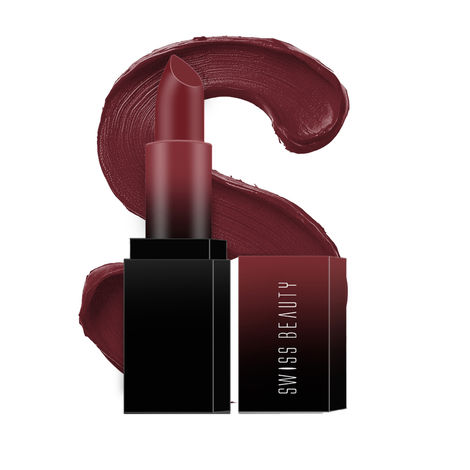 Buy Swiss Beauty HD Matte Lipstick Hot Cherry 04 (3.5 gm)-Purplle
