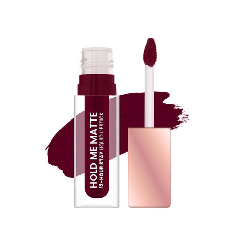 Buy Swiss Beauty Hold Me Matte Liquid Lipstick - Wine Me - 4.5 ml-Purplle
