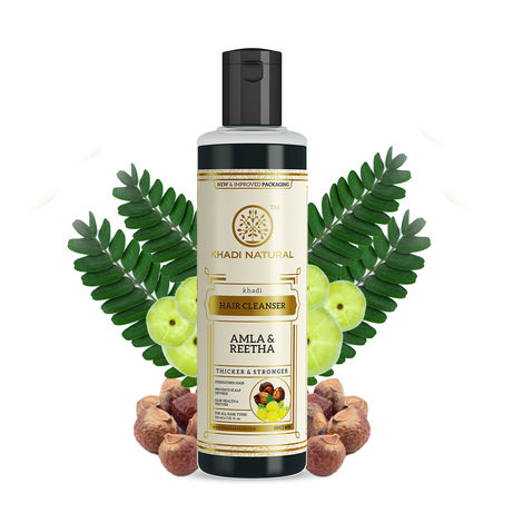 Buy Khadi Natural A mla & Reetha Hair Cleanser | Thicker & Stronger Hair - 210 ml-Purplle