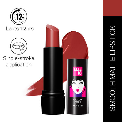 Buy Elle18 Color Pop Matte Lip Color, R37, Maroon Silk, 4.3 gm-Purplle