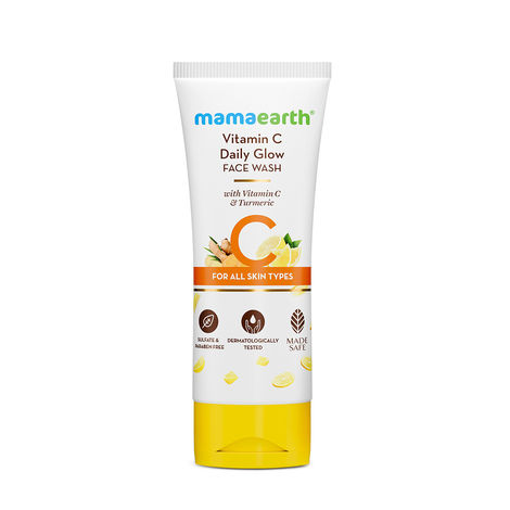 Buy Mamaearth Vitamin C Face Wash With Vitamin C And Turmeric For All Skin Types (100 ml)-Purplle