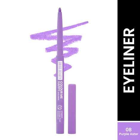 Buy Swiss Beauty Colour Me Happy Eyeliner | Waterproof & Smudge-Proof | Long-Lasting |8-Purple Aster 0.4 gm-Purplle