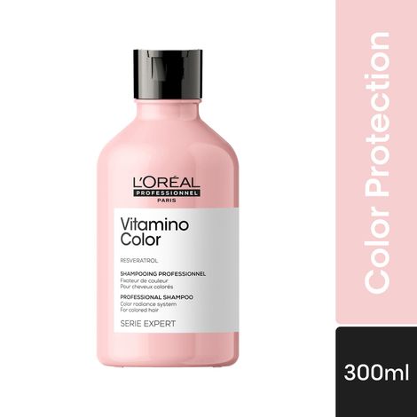 Buy L'Oreal Professionnel Serie Expert Vitamino Shampoo | Protects hair colour from fading & adds shine |A With Resveratrol (300 ml)-Purplle