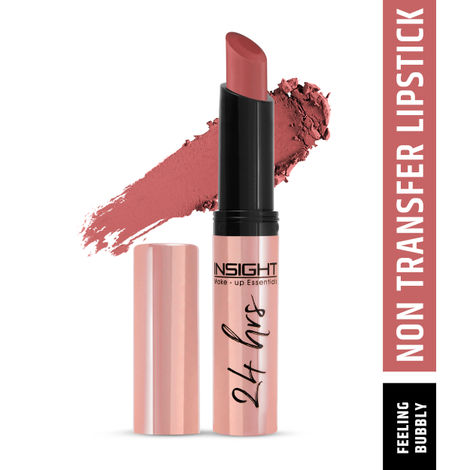 Buy INSIGHT COSMETICS 24 HRS NON TRANSFER MATTE LIPSTICK (LL-03)_FEELING BUBBLY (07) 3 gm-Purplle