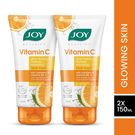 Buy Joy Revivify Skin Brightening Vitamin C Face Wash (Combo Pack 2X150ml)-Purplle