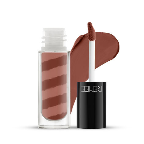 Buy RENEE Marble Liquid Lipstick - LM03 Nora 4.5 gm, Rich Color Payoff & Matte Finish, Weightless, Unique Long Lasting Formula, Transfer & Smudge Proof, Enriched with Vitamin E & Jojoba Oil-Purplle