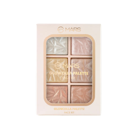 Buy MARS Glowzilla 6 Colour Highlighter Palette | Ultra Blendable & Long Lasting | Blinding Glow (12 gm) (Shade-01)-Purplle